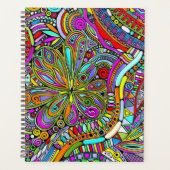 Fantasy Kunst Schetsen - Abstracte Bloemen 1 Planner (Voorkant)