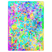 Fantasy-kunst schetsen - Abstracte bloemen 2 Klembord (Achterkant)