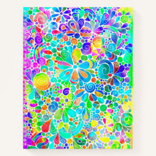 Fantasy-kunst schetsen - Abstracte bloemen 2 Notitieboek