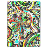 Fantasy-kunst schetsen - Abstracte bloemen 3 Klembord (Achterkant)