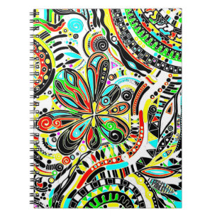 Fantasy-kunst schetsen - Abstracte bloemen 3 Notitieboek