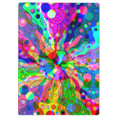 Fantasy-kunst schetsen - Abstracte Neon Shift 1 Klembord (Achterkant)