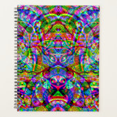 Fantasy-kunst schetsen - Abstracte Neon Shift 3 Planner (Voorkant)