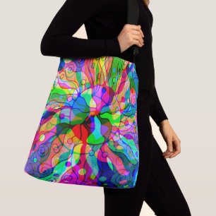 Fantasy-kunst schetsen - Abstracte Neonverschuivin Crossbody Tas