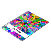 Fantasy-kunst schetsen - Abstracte Neonverschuivin Notitieboek (Linkerzijde)