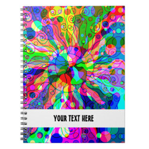 Fantasy-kunst schetsen - Abstracte Neonverschuivin Notitieboek