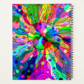 Fantasy-kunst schetsen - Abstracte Neonverschuivin Planner (Achterkant)