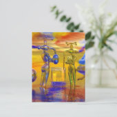 fantasy kunst schilderijen, fantasy schilderen briefkaart (Staand voorkant)