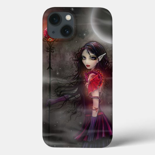 Fantasy Kunst van Draak en Fee met Bliksemsteen Case-Mate iPhone Case (Achterkant)