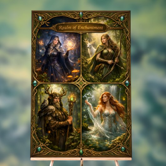 Fantasy kunstposter acryl bord (Neutraal)