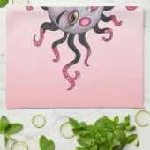  Fantasy Lady Grey Face Pink Lips Cheeks Theedoek (Gevouwen)