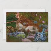 Fantasy Lady in Fairy Garden Kaart (Voorkant)