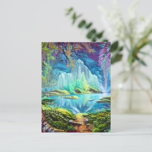 Fantasy Lake Briefkaart (Staand voorkant)