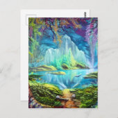 Fantasy Lake Briefkaart (Voorkant / Achterkant)