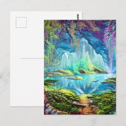 Fantasy Lake Briefkaart (Voorkant / Achterkant)