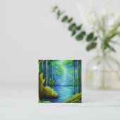 Fantasy Lake Vierkante Visitekaartje (Staand voorkant)