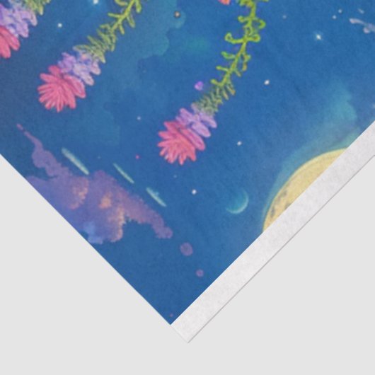 Fantasy Land Bloemen Design Decoupage Tissuepapier (Detail)