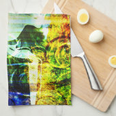 Fantasy Land Fairy Tale Unicorn Kitchen Towel Theedoek (Quarter Fold)