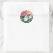 Fantasy Land (ff) - Perzische kitten (wit) Ronde Sticker (Tas)