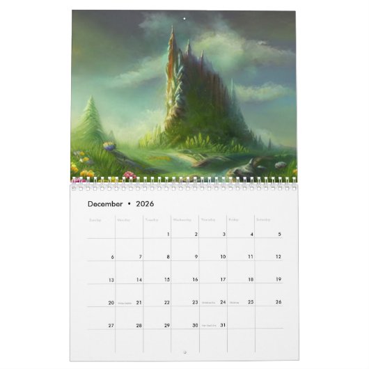 Fantasy Landkalender Kalender (Dec 2026)