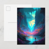 Fantasy Landscape Colorful Surreal Briefkaart (Voorkant / Achterkant)