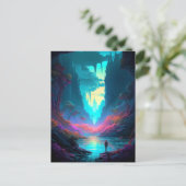 Fantasy Landscape Colorful Surreal Briefkaart (Staand voorkant)