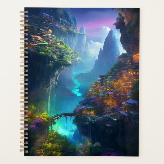 Fantasy Landscape Colorful Surreal Planner (Voorkant)