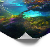 Fantasy Landscape Colorful Surreal Poster (Hoek)