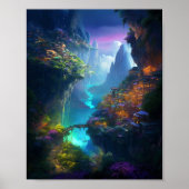 Fantasy Landscape Colorful Surreal Poster (Voorkant)