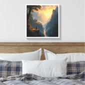 Fantasy Landscape Digital Wall Paintings Canvas Afdruk (Insitu (Slaapkamer))