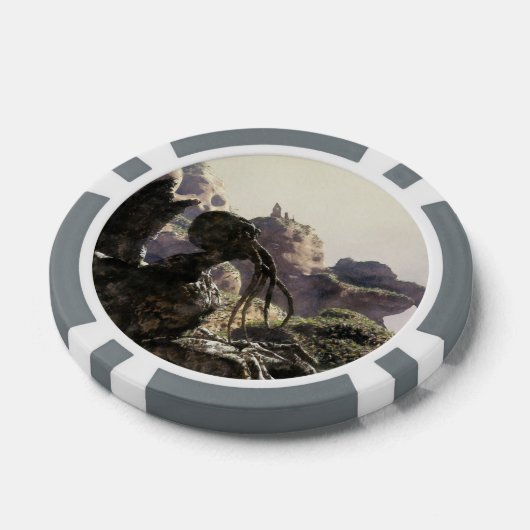 Fantasy landscape poker chips (Enkel)