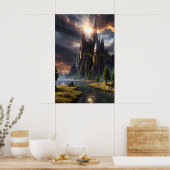 Fantasy Landscape Poster (Keuken)