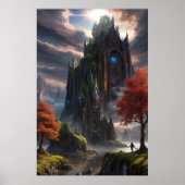 Fantasy Landscape Poster (Voorkant)