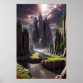 Fantasy Landscape Poster (Voorkant)