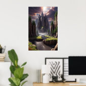 Fantasy Landscape Poster (Thuiskantoor)
