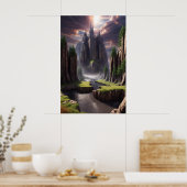 Fantasy Landscape Poster (Keuken)