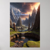 Fantasy Landscape Poster (Voorkant)