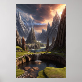 Fantasy Landscape Poster