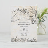 Fantasy Landscape Role Pspelen Game Campaign Kaart (Staand voorkant)