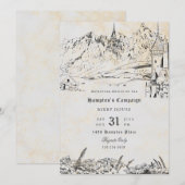 Fantasy Landscape Role Pspelen Game Campaign Kaart (Voorkant / Achterkant)