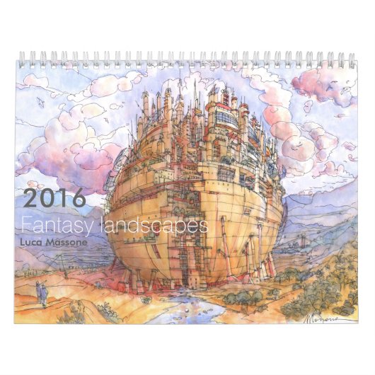 Fantasy Landscapes Kalender (Hoes)