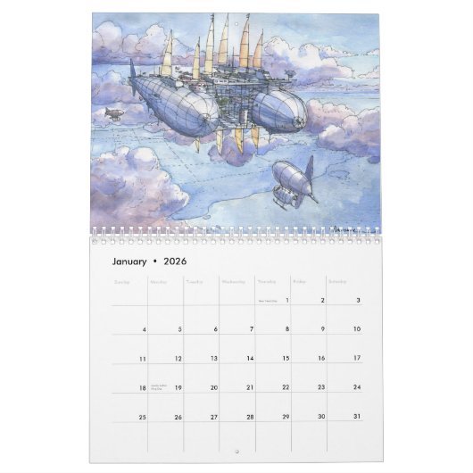 Fantasy Landscapes Kalender (Jan 2026)