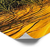 Fantasy Landschap met Levendig Strand Poster (Hoek)