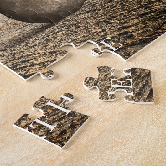 Fantasy Landschap met Unicorn en Castle Puzzle Legpuzzel (Zijkant)