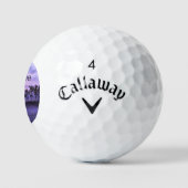 Fantasy Landschap Paarse Golfballen (Logo)