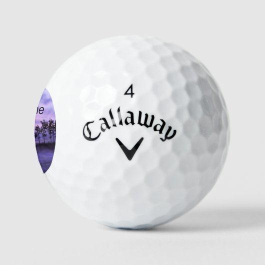 Fantasy Landschap Paarse Golfballen (Logo)
