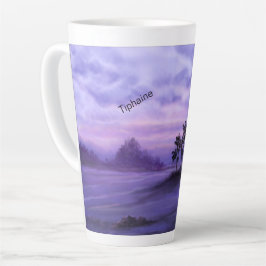 Fantasy Landschap Paarse Latte Mok