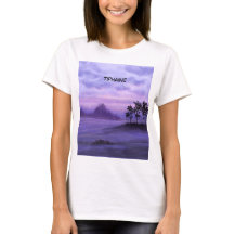 Fantasy Landschap Paarse Latte Mok