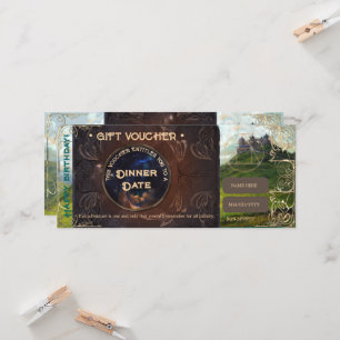 Fantasy landschap  romantische cadeaubon