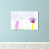 Fantasy Landschapsontsnapping Canvas Afdruk (Insitu (Houten vloer))